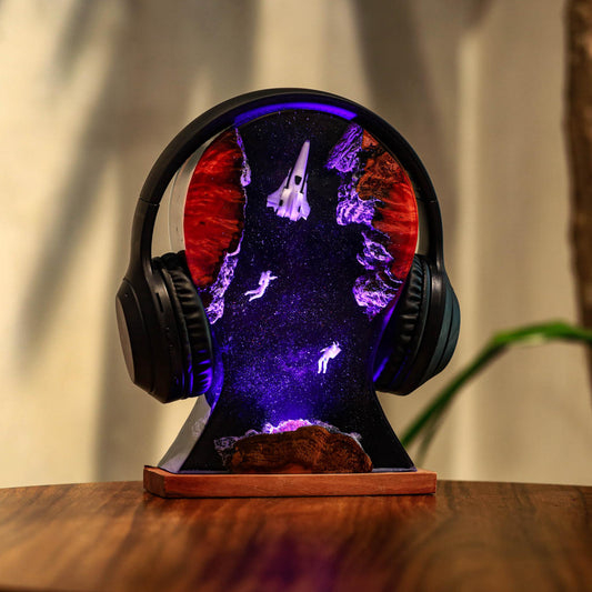Space Night Lights &amp; Headphone Stand