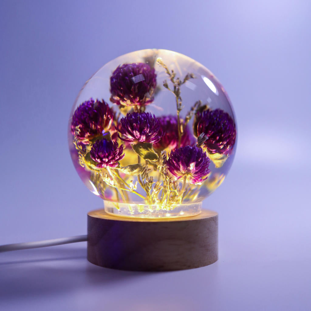Globe Amaranth Flower Night Lamp - Image 7