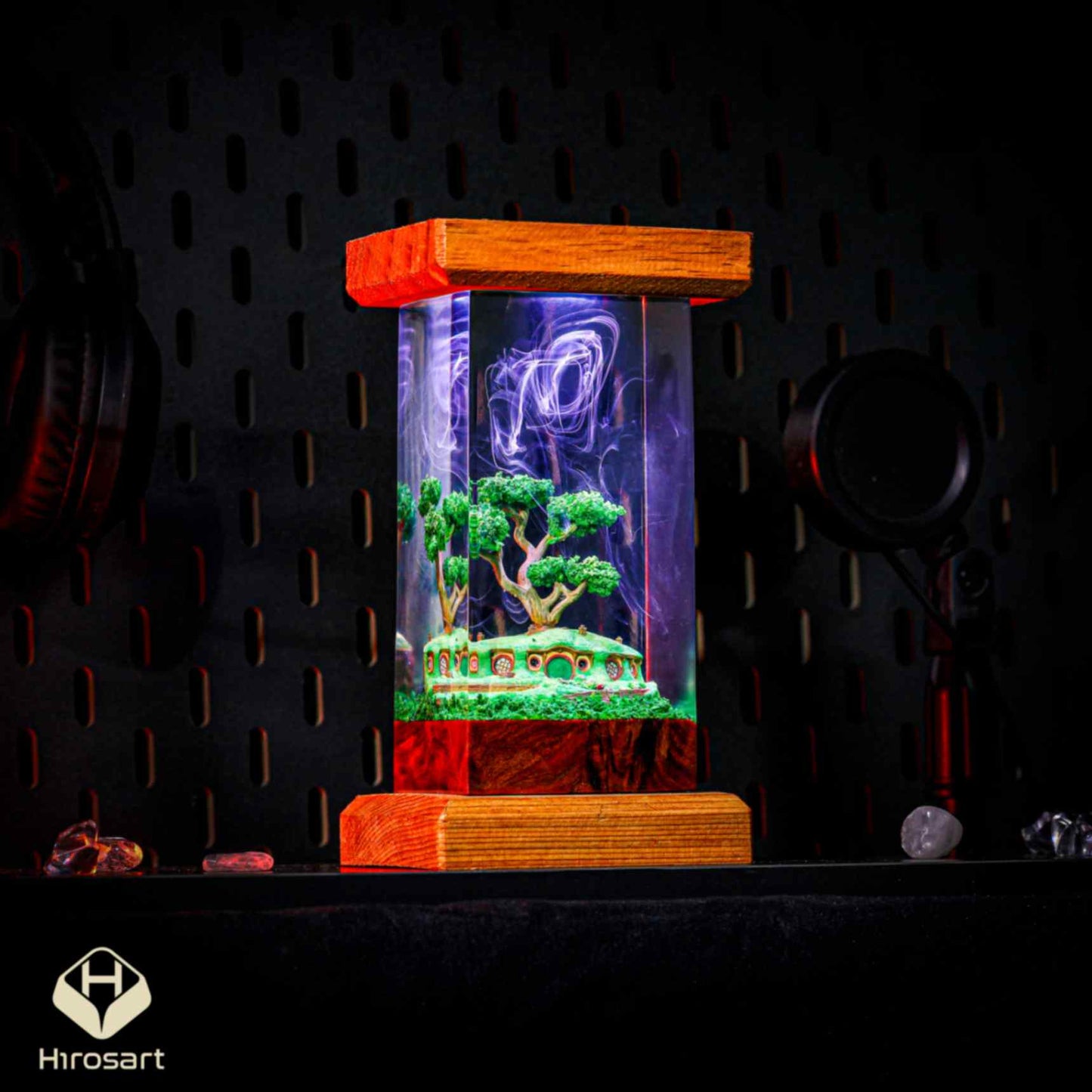 Hobbiton Bonsai Pot Epoxy Lamp - Image 6