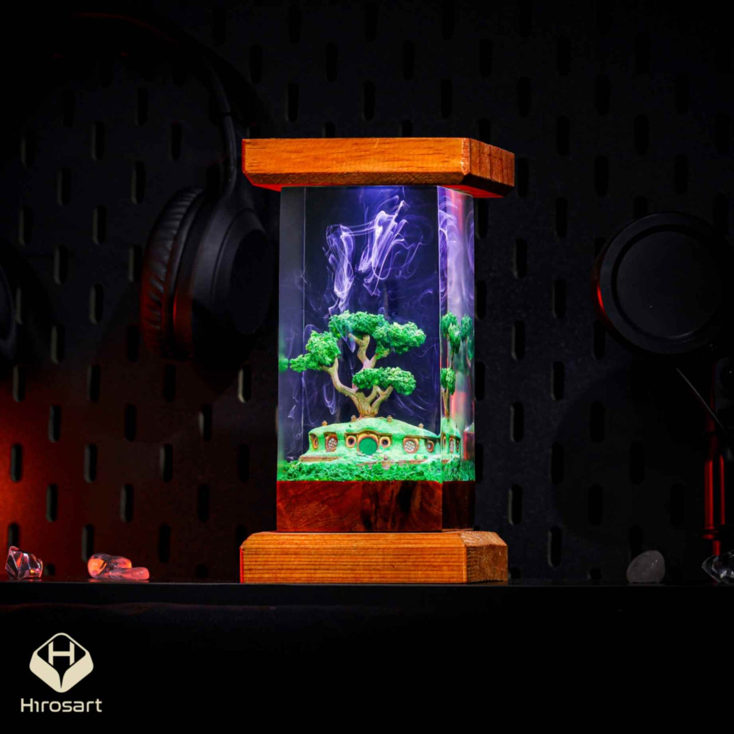 Hobbiton Bonsai Pot Epoxy Lamp - Image 7