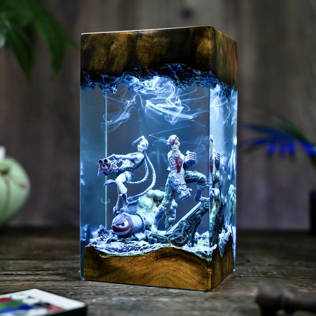 Jinx and Vi Arcane League of Legends Lamp - Image 4