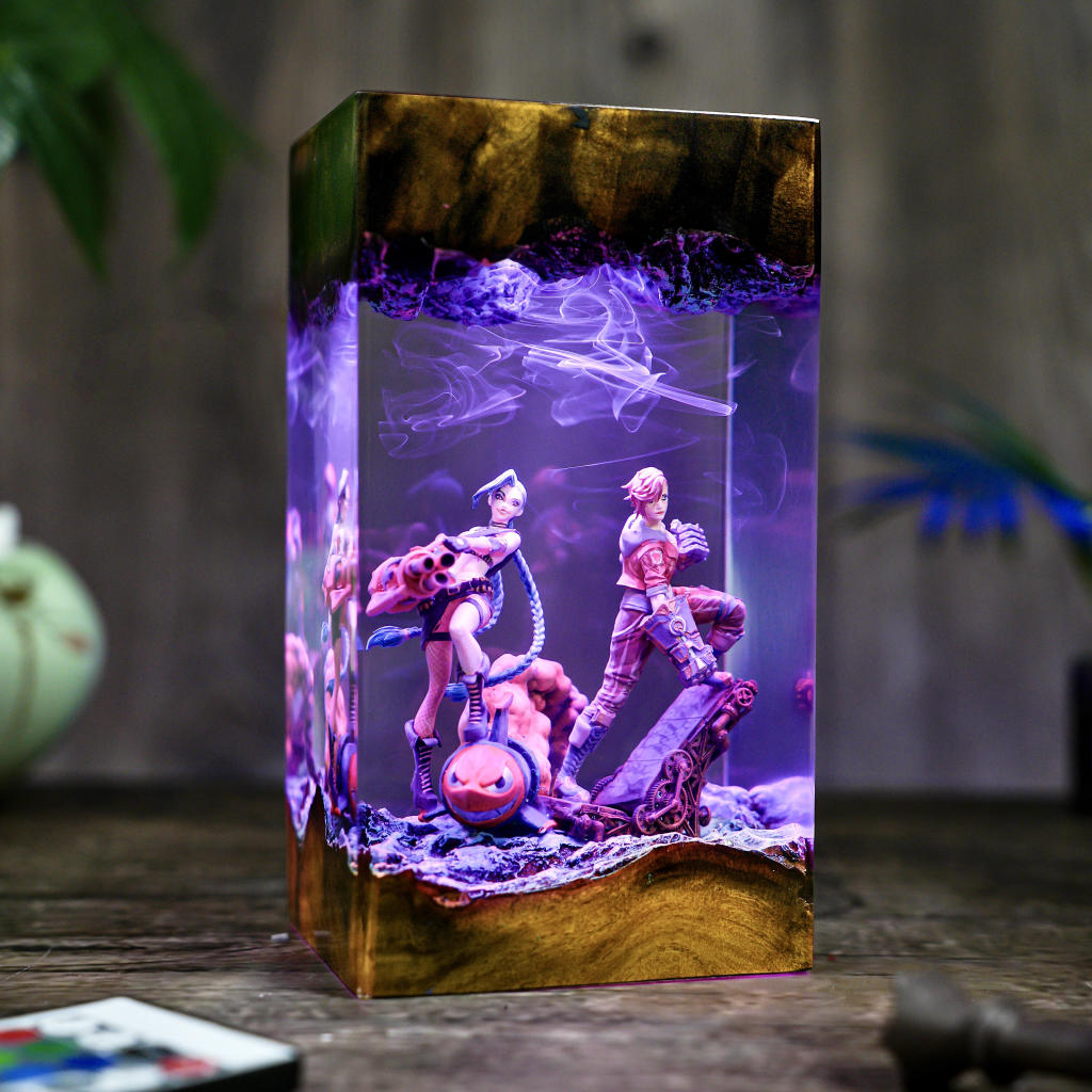 Jinx and Vi Arcane League of Legends Lamp - Image 6