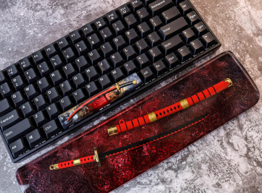 Red Katana Resin Wrist Rest - Image 11