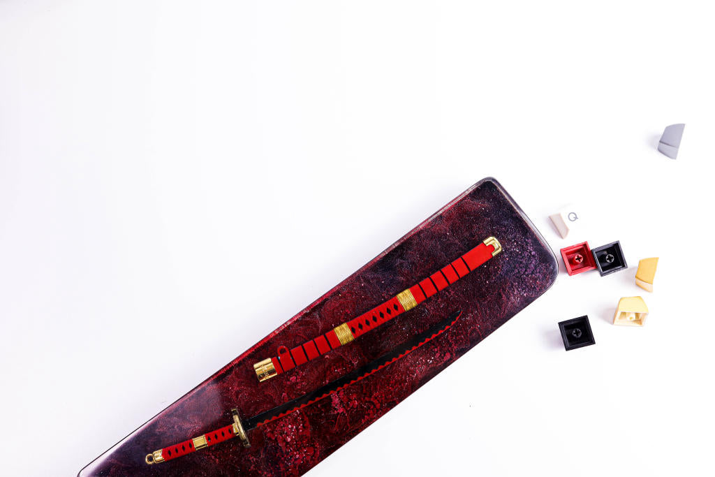 Red Katana Resin Wrist Rest - Image 7