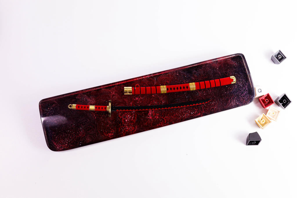 Red Katana Resin Wrist Rest - Image 6