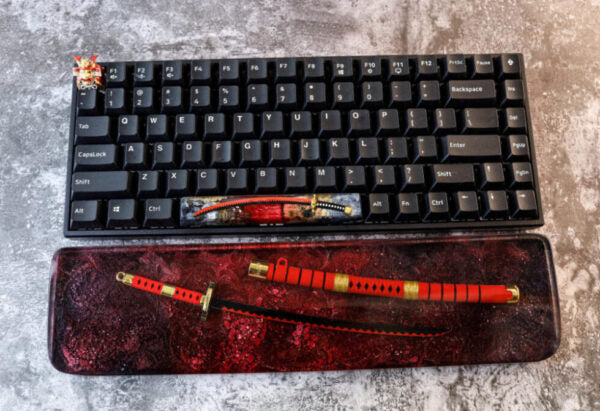 Red Katana Resin Wrist Rest - Image 4