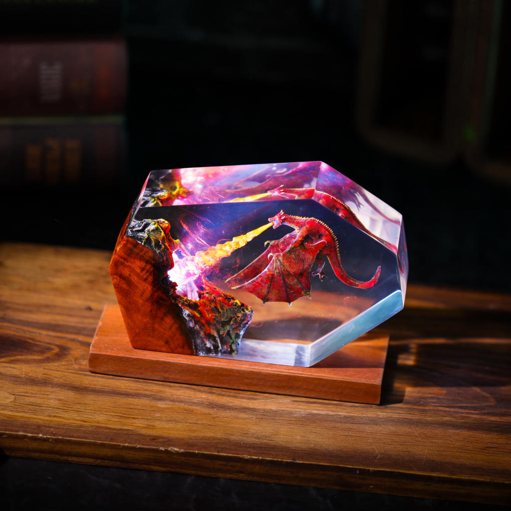 Meleys Dragon Breathing Fire Lamp - Image 5