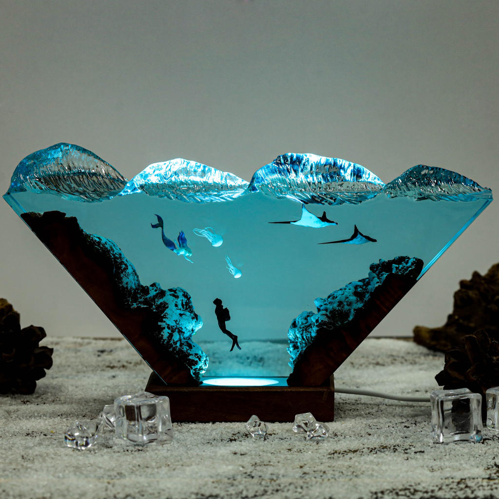 Mermaid and Diver Night Lights ver 2 - Image 3