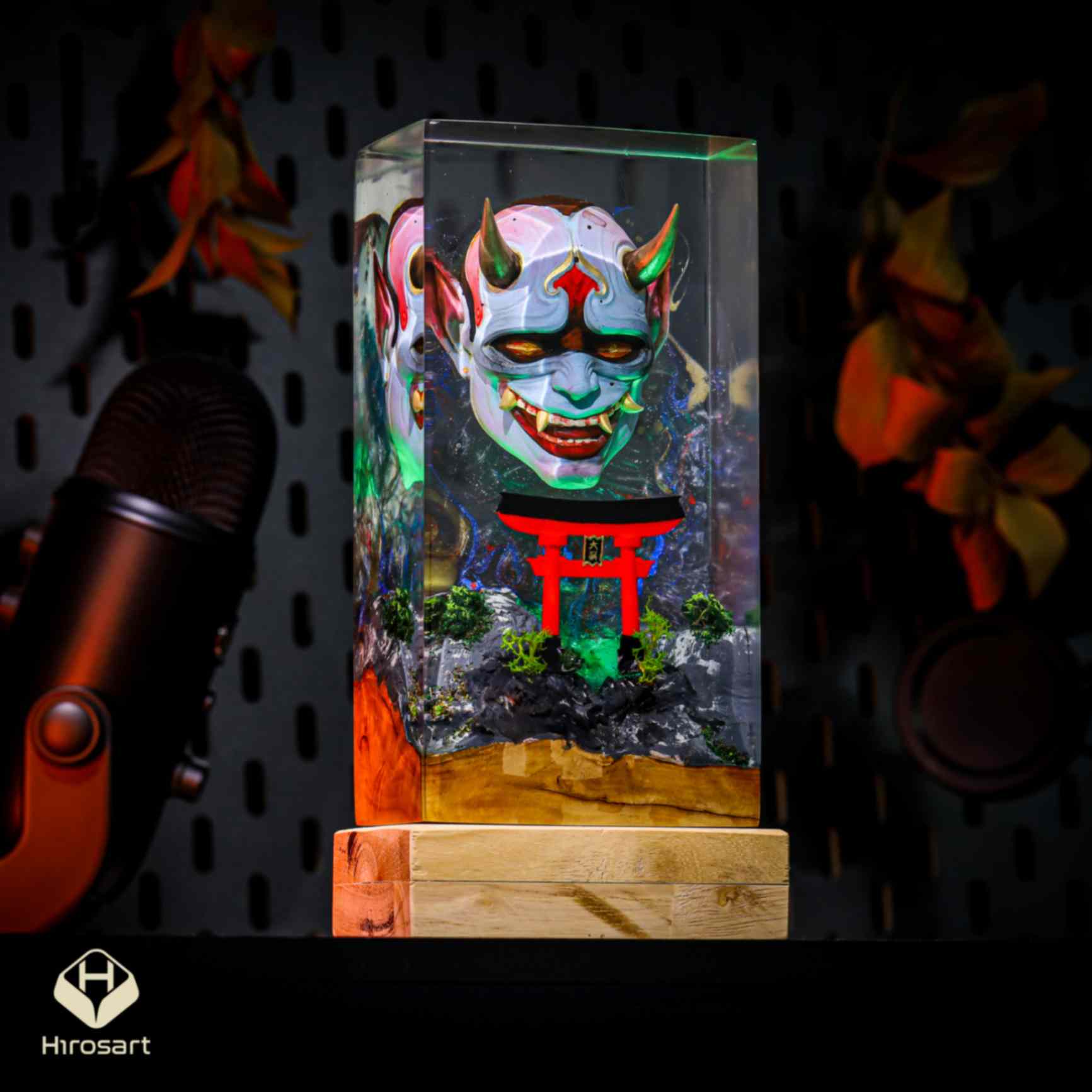 Ori Hannya Japanese Devil Mask Night Light - Image 3