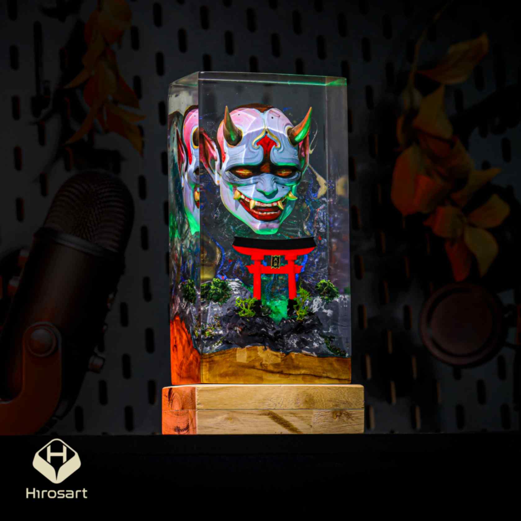 Ori Hannya Japanese Devil Mask Night Light - Image 4