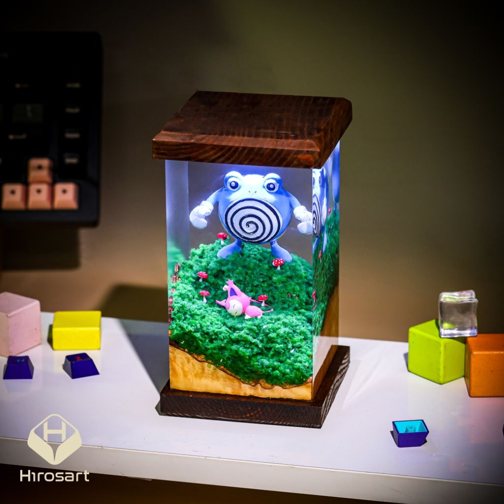 Polliwhirl Pokemon Epoxy Night Light - Image 6