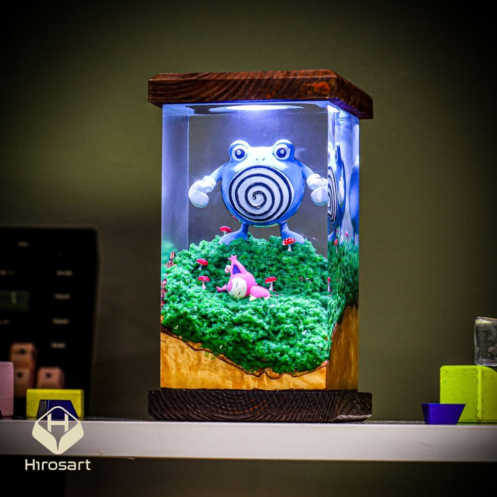 Polliwhirl Pokemon Epoxy Night Light - Image 7