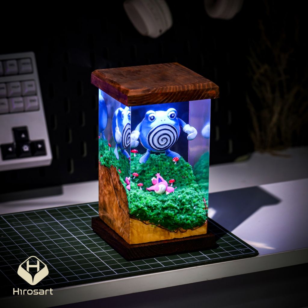 Polliwhirl Pokemon Epoxy Night Light - Image 3