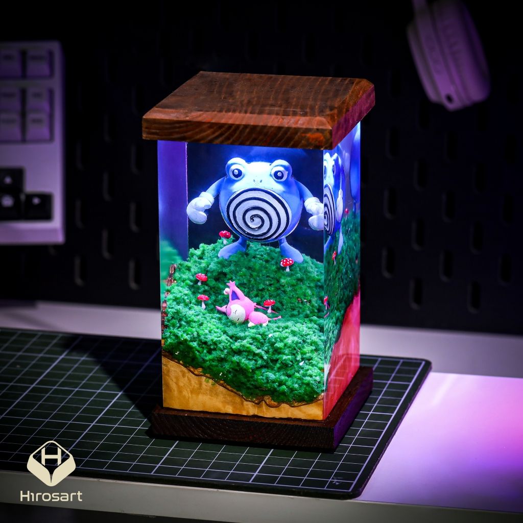 Polliwhirl Pokemon Epoxy Night Light - Image 5