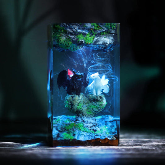 Toothless and Light Fury Lamp Ver 5