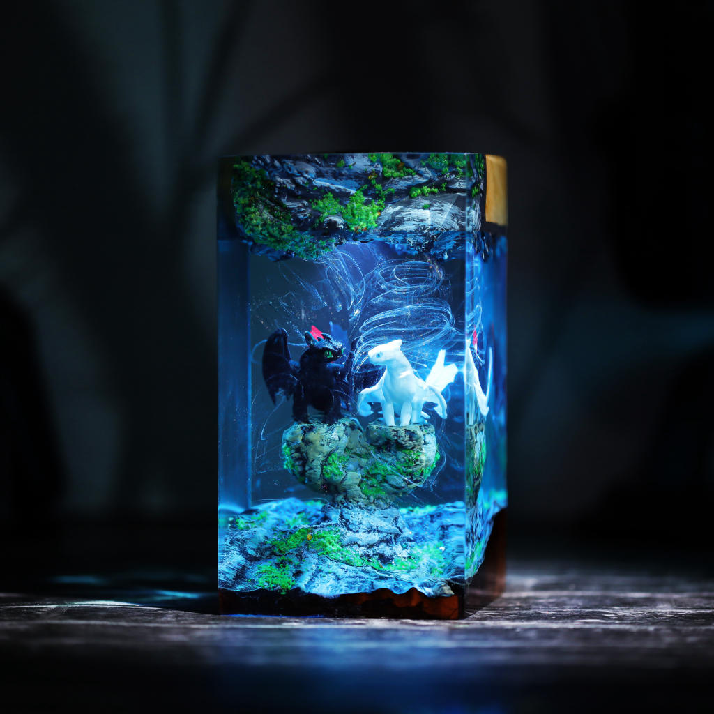 Toothless and Light Fury Lamp Ver 5 - Image 6