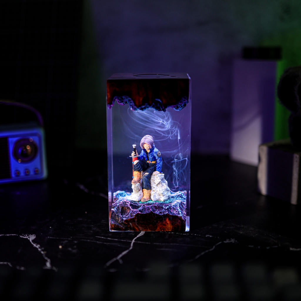 Lavender Warrior Resin Lamp - Image 3