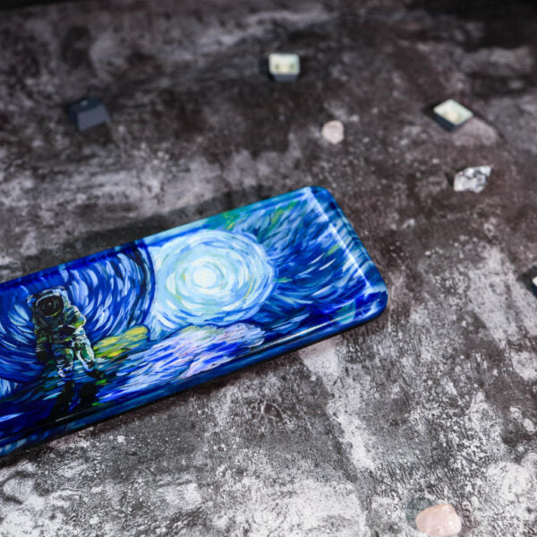 Astronaut keyboard wrist rest Van Gogh style - Image 8