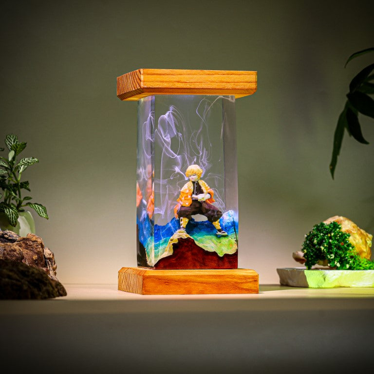 Thunder Lightning Swordsman Resin Lamp - Image 3