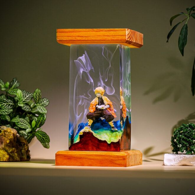 Thunder Lightning Swordsman Resin Lamp - Image 2