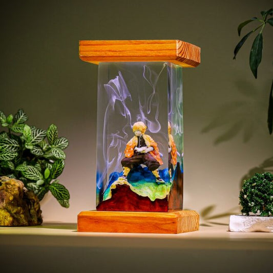 Thunder Lightning Swordsman Resin Lamp - Image 2