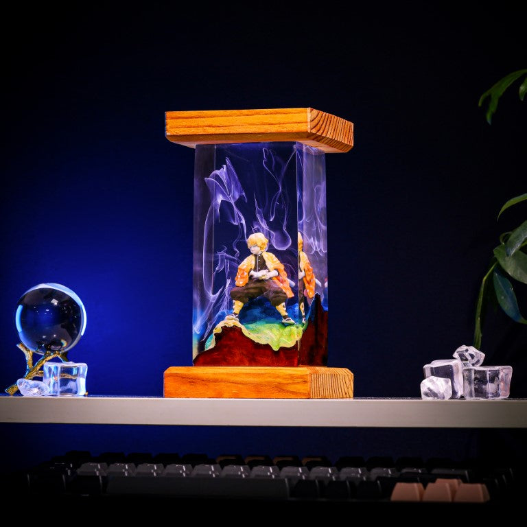 Thunder Lightning Swordsman Resin Lamp - Image 4